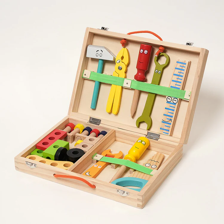 Montessori Holz Werkzeugkasten