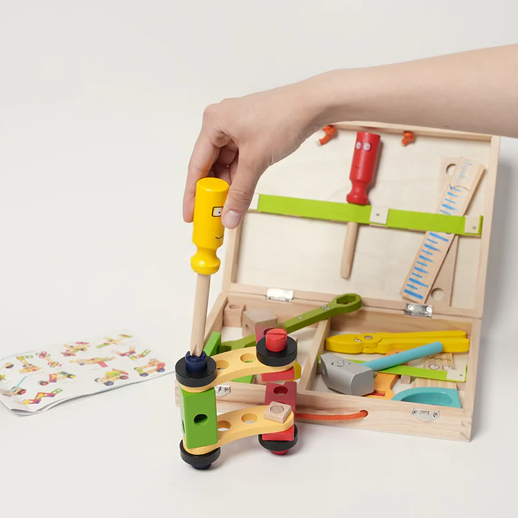 Montessori Holz Werkzeugkasten