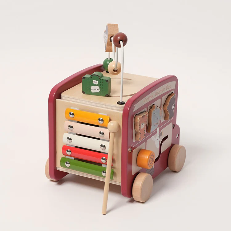 Montessori Safari Aktivitätsbus - 5in1 Aktivitätszentrum