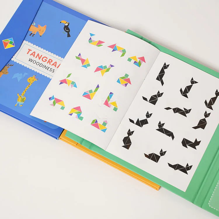 Montessori Magnetisches Tangram Buch